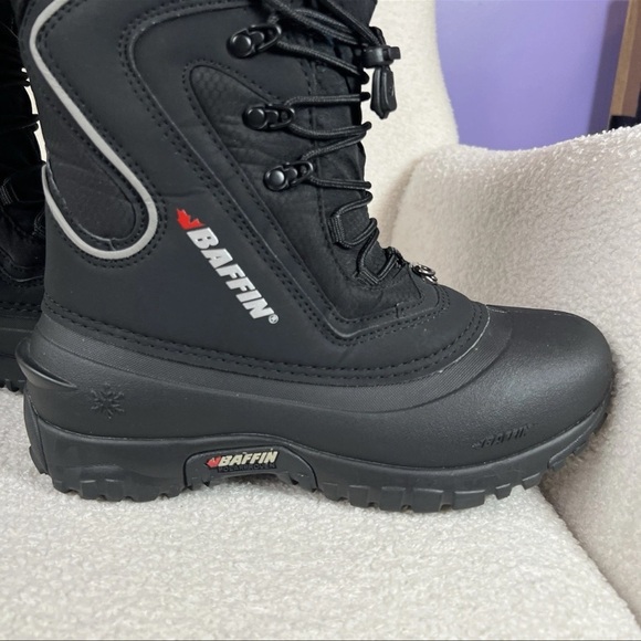 Baffin Flare Snow Boots Black Removable Inner Waterpro Lightweight Women's 8 - Picture 10 of 16